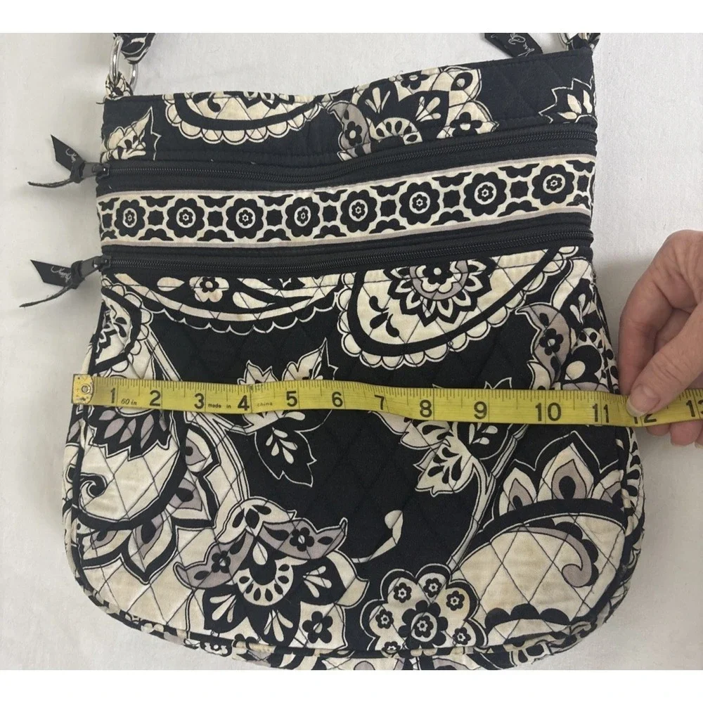 Vera Bradley Midnight Paisley Hipster Crossbody Shoulder Bag Purse Adjustable